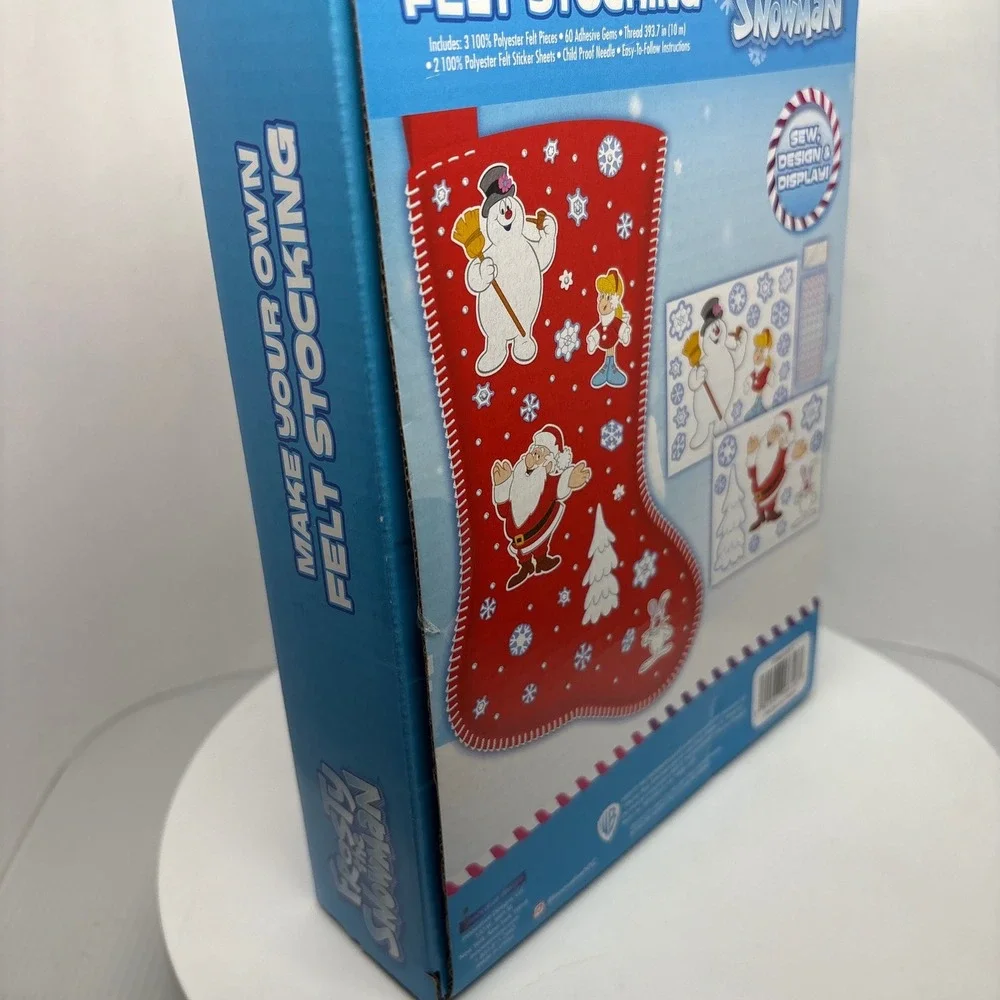 Frosty the Snowman Make Your Own Felt Stocking Craft Kit 18 Inch Christmas STEAM